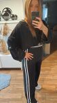 BY O LA LA! KRÓTKA BLUZA Z KIESZENIĄ CZARNA - 4