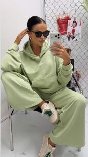 LA MILLA BLUZA OVERSIZE KANGURKA PISTACJA