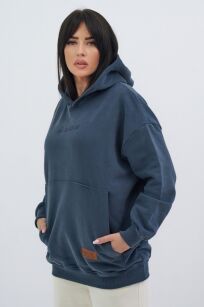 NATURAL SIDE BLUZA KANGURKA Z KAPTUREM GRAFIT