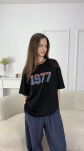 BLUZKA T-SHIRT 1977 CZARNA - 2