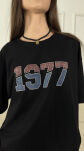 BLUZKA T-SHIRT 1977 CZARNA - 3