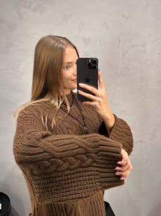 COCOMORE SWETER WARKOCZ BRĄZ MUSTANG