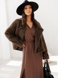 BY O LA LA! KURTKA FUTERKO CZEKOLADA (CHOCOMUS)