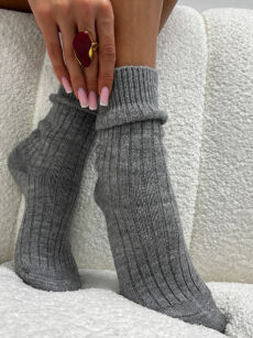 EMO SKARPETY ZIMOWE SZARE