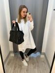 BY O LA LA! DŁUGA BLUZA Z NAPISEM BIEL/CZERŃ - 3