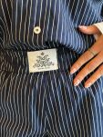 ROYAL CLUB KOMPLET KOSZULA + SPODENKI SZEROKIE PASKI MARINA GRANAT - 4