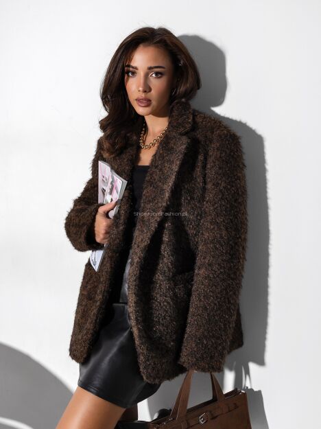 MI...MI MARYNARKA BUKLA OVERSIZE CZEKOLADA