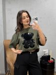 ROYAL CLUB T-SHIRT MIŚ KHAKI - 2