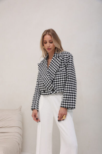 SEMPRE MARYNARKA KRÓTKA MAEVE PEPITKA