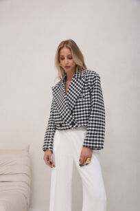 SEMPRE MARYNARKA KRÓTKA MAEVE PEPITKA