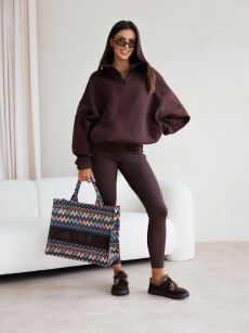 BY O LA LA ! TOREBKA KOSZYK ŻAKARDOWA ZYGZAKI MULTICOLOR