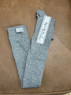 BY O LA LA...! SKARPETY ZAKOLANÓWKI Z NASZYWKĄ SZARE