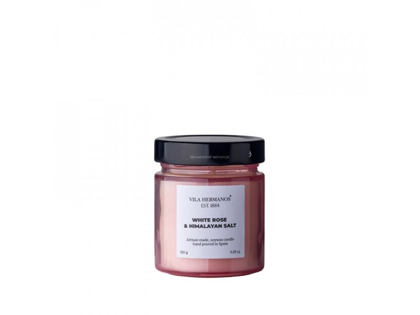 White Rose & Himalayan Salt - Vila Hermanos -  świeca zapachowa 150g - seria Apothecary Rose