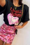 LA MILLA BLUZKA T-SHIRT OVERSIZE DISCO CZARNY - 2