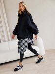 BY O LA LA! BLUZA Z WYSOKĄ STÓJKĄ CZARNA - 2