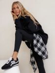 BY O LA LA! BLUZA Z WYSOKĄ STÓJKĄ CZARNA - 3