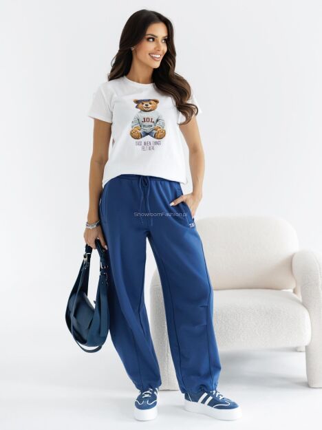 BY O LA LA ! SPODNIE DRESOWE Z ZASZEWKAMI KYLIE DENIM