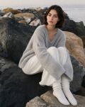 YARN OVERSIZOWY SWETER PREMIUM SANDY SZARY - 2