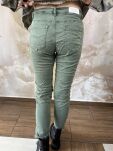 BY O LA LA! SPODNIE JEANSY BUTTONS ZIELONE - 3