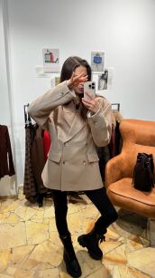 SEMPRE DWURZĘDOWA MARYNARKA SCARLET BEŻ