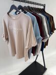 BY O LA LA! T-SHIRT OVERSIZE Z HAFTEM 