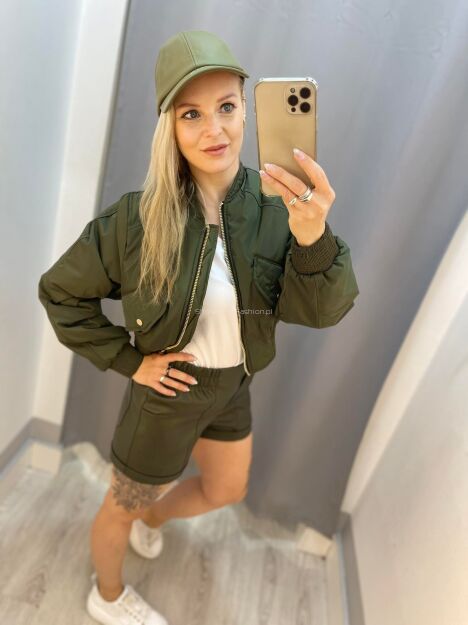 BY O LA LA! KURTKA BOMBERKA OLL SPORT KHAKI
