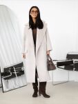 BY O LA LA! OVERSIZOWY PŁASZCZ FUTERKO JASNY BEŻ - 2
