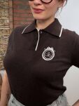 DZIANINOWA BLUZKA POLO ESPRESSO - 4