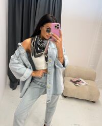 LA MILLA SPODNIE JEANSY SLIM NIEBIESKIE