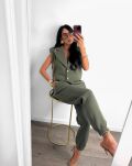LA MILLA KOMPLET DRESOWY KAMIZELKA + SPODNIE DRESOWE KHAKI - 3