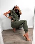 LA MILLA KOMPLET DRESOWY KAMIZELKA + SPODNIE DRESOWE KHAKI - 5