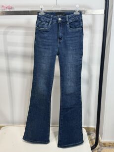 BY O LA LA...! SPODNIE JEANSY DZWONY PUSH UP MIMI NIEBIESKIE