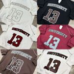 BY O LA LA! OVERSIZOVA BLUZA UNIVERSITY 13 STONE (TAUPE) - 3