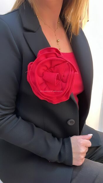 BY O LA LA...! BROSZKA PRZYPINKA RÓŻA MAGENTA