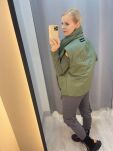 BY O LA LA...! KAMIZELKA ZE STÓJKĄ KHAKI - 7