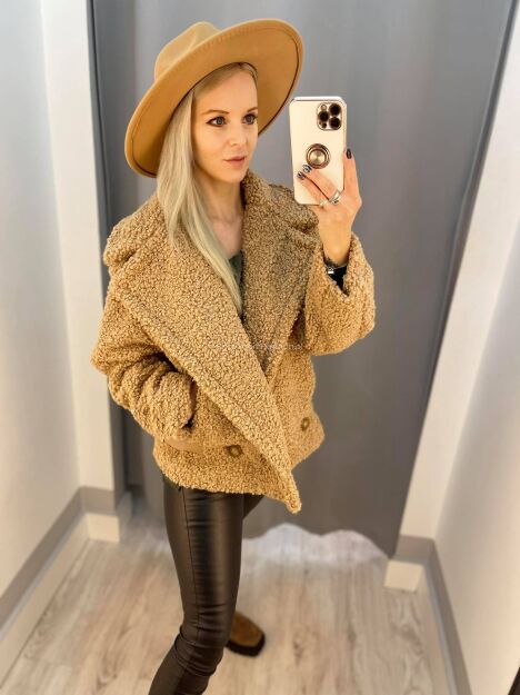 BY O LA LA! ECO KOŻUSZEK Z PASKAMI CAMEL