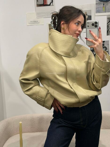 LA MILLA KURTKA BOMBER ODPINANĄ STÓJKĄ IZZY NUDE