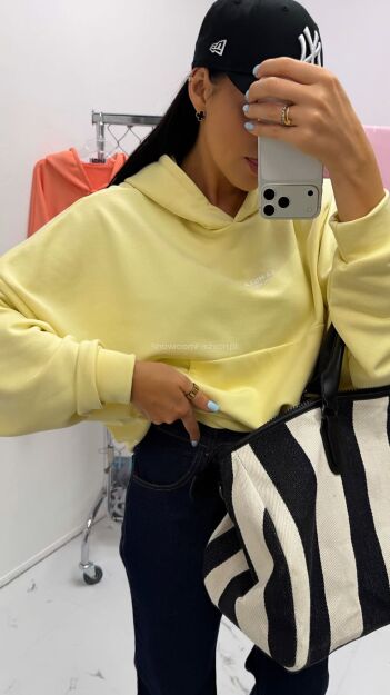 LA MILLA BLUZA OVERSIZE KANGURKA ŻÓŁTA