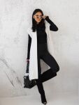 BY O LA LA...! DŁUGA KAMIZELA FLAUSZOWA OFF WHITE - 5