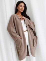 BY O LA LA...! NARZUTKA KARDIGAN NIETOPERZ STONE (TAUPE)