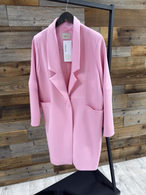 BY O LA LA! PŁASZCZ DRESOWY IZUMI SUGAR PINK