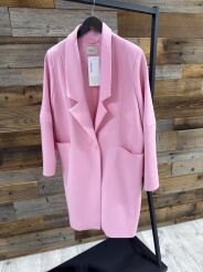 BY O LA LA! PŁASZCZ DRESOWY IZUMI SUGAR PINK