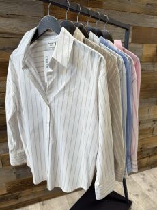 BY O LA LA! KOSZULA W PASY HARPER NIEBIESKA