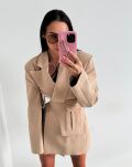 LA MILLA MARYNARKA + PASEK Z KIESZONKĄ JASNY BEŻ - 2