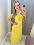 BY O LA LA! DŁUGA SUKIENKA RÓŻA LIMONKOWA ŻÓŁĆ - 2