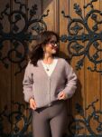 SWETER KARDIGAN OZDOBNE GUZIKI DAISY CHŁODNY BEŻ - 3