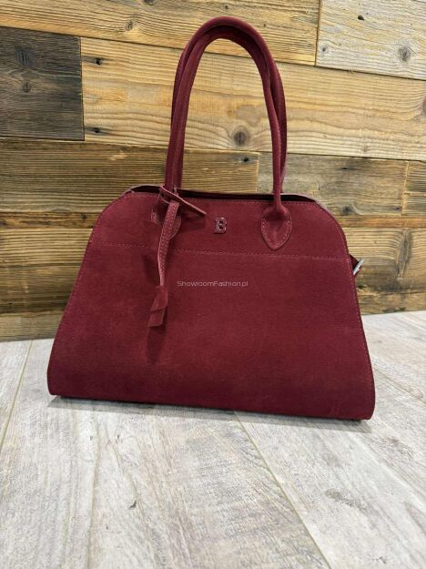 BY O LA LA ! DUŻA TOREBKA Z LITERKĄ B BORDO (MERLOT)