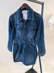 BY O LA LA! JEANSOWA SUKIENKA MINI GRANAT (NAVY) - 6