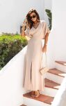 SEMPRE SUKIENKA MAXI ELEGANCE BEŻ - 2