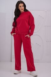 NATURAL SIDE SPODNIE DRESOWE CASUAL CZERWONE